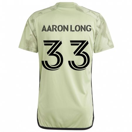 Kandiny Niño Camiseta Aaron Long #33 Verde Claro 2ª Equipación 2024/25 La Camisa