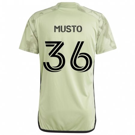 Kandiny Niño Camiseta Tommy Musto #36 Verde Claro 2ª Equipación 2024/25 La Camisa