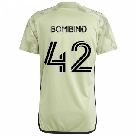 Kandiny Bambino Maglia Luca Bombino #42 Verde Chiaro Kit Gara Away 2024/25 Maglietta