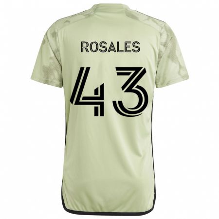 Kandiny Kinderen Diego Rosales #43 Licht Groen Uitshirt Uittenue 2024/25 T-Shirt