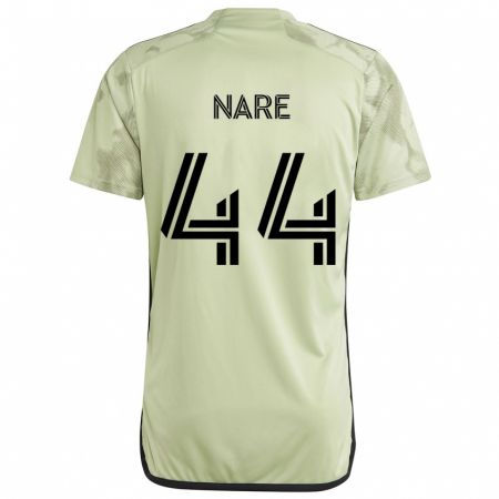 Kandiny Niño Camiseta Thabo Nare #44 Verde Claro 2ª Equipación 2024/25 La Camisa México