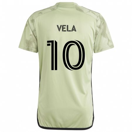 Kandiny Bambino Maglia Carlos Vela #10 Verde Chiaro Kit Gara Away 2024/25 Maglietta