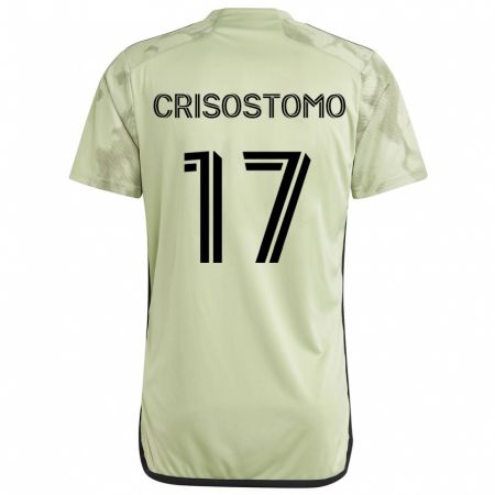 Kandiny Kinderen Danny Crisostomo #17 Licht Groen Uitshirt Uittenue 2024/25 T-Shirt