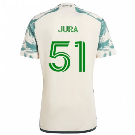 Kandiny Niño Camiseta Sawyer Jura #51 Beige Marrón 2ª Equipación 2024/25 La Camisa México