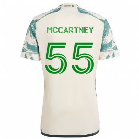 Kandiny Bambino Maglia Dawson Mccartney #55 Marrone Beige Kit Gara Away 2024/25 Maglietta