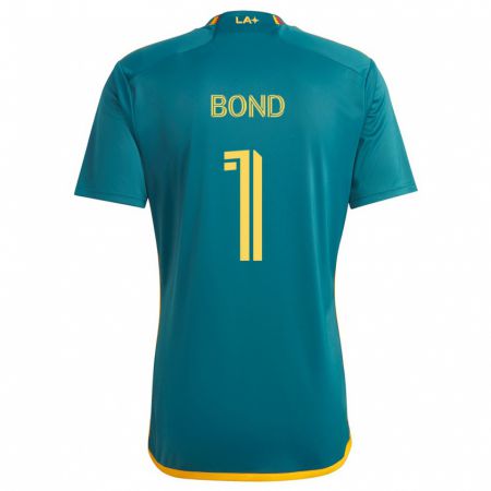 Kandiny Niño Camiseta Jonathan Bond #1 Verde Amarillo 2ª Equipación 2024/25 La Camisa México