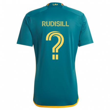 Kandiny Bambino Maglia Paulo Rudisill #0 Verde Giallo Kit Gara Away 2024/25 Maglietta