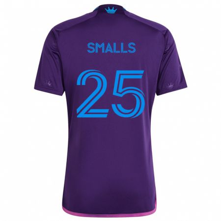 Kandiny Bambino Maglia Tyger Smalls #25 Viola Blu Kit Gara Away 2024/25 Maglietta