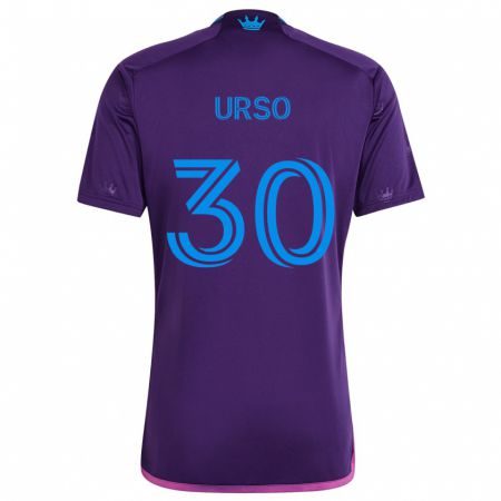 Kandiny Bambino Maglia Júnior Urso #30 Viola Blu Kit Gara Away 2024/25 Maglietta