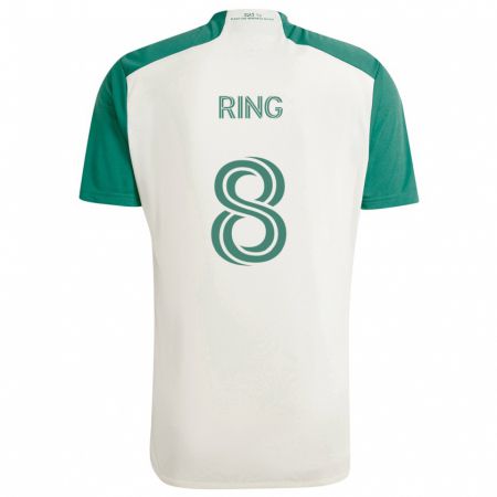 Kandiny Niño Camiseta Alexander Ring #8 Colores Tostados Verde 2ª Equipación 2024/25 La Camisa México