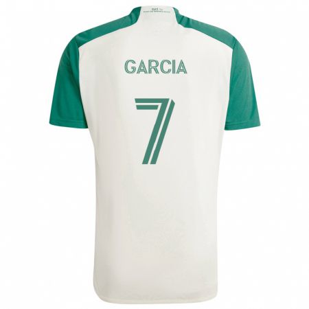 Kandiny Niño Camiseta Anthony García #7 Colores Tostados Verde 2ª Equipación 2024/25 La Camisa México