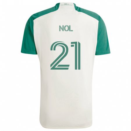 Kandiny Niño Camiseta Valentin Noël #21 Colores Tostados Verde 2ª Equipación 2024/25 La Camisa México