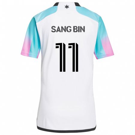 Kandiny Kinder Sang-Bin Jeong #11 Weiß Blau Schwarz Auswärtstrikot Trikot 2024/25 T-Shirt Österreich