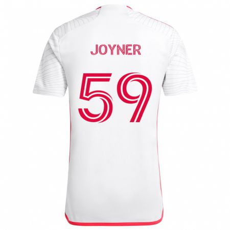 Kandiny Kinderen Mykhi Joyner #59 Wit Rood Uitshirt Uittenue 2024/25 T-Shirt