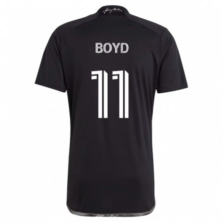 Kandiny Bambino Maglia Tyler Boyd #11 Nero Kit Gara Away 2024/25 Maglietta