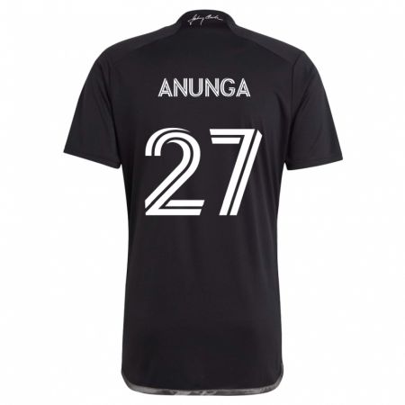 Kandiny Bambino Maglia Tah Anunga #27 Nero Kit Gara Away 2024/25 Maglietta