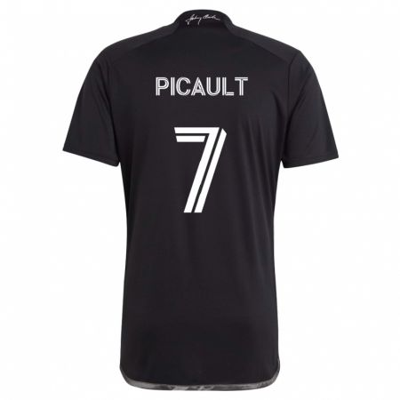 Kandiny Bambino Maglia Fafà Picault #7 Nero Kit Gara Away 2024/25 Maglietta