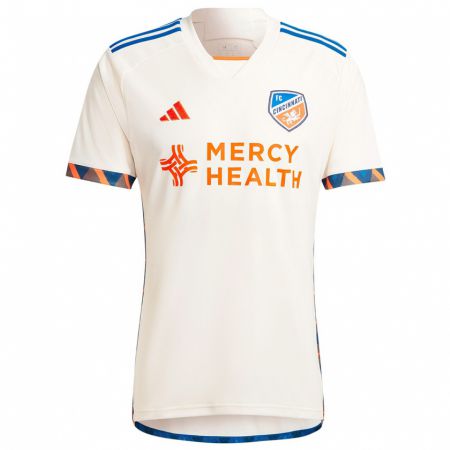 Kandiny Niño Camiseta Arturo Fregoso Iii #0 Blanco Naranja 2ª Equipación 2024/25 La Camisa