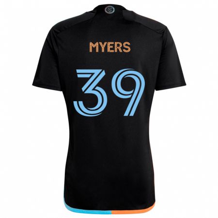 Kandiny Kinder Md Myers #39 Schwarz Orange Blau Auswärtstrikot Trikot 2024/25 T-Shirt Österreich