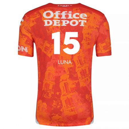 Kandiny Kinderen Israel Luna #15 Oranje Wit Uitshirt Uittenue 2024/25 T-Shirt