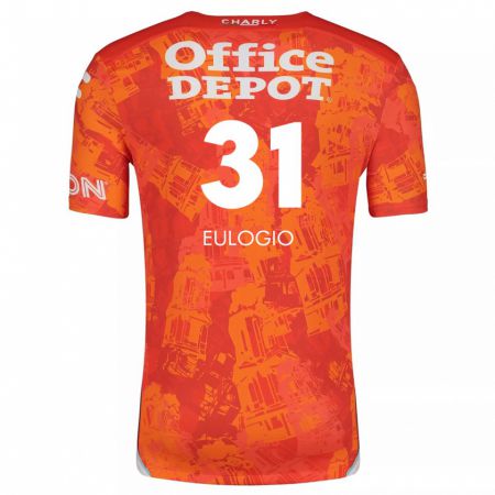 Kandiny Kinderen José Eulogio #31 Oranje Wit Uitshirt Uittenue 2024/25 T-Shirt België