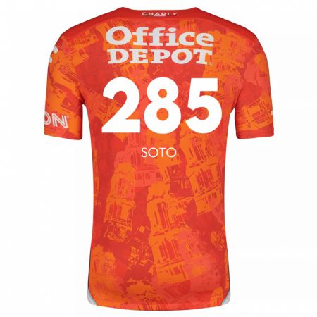 Kandiny Kinderen Edwin Soto #285 Oranje Wit Uitshirt Uittenue 2024/25 T-Shirt