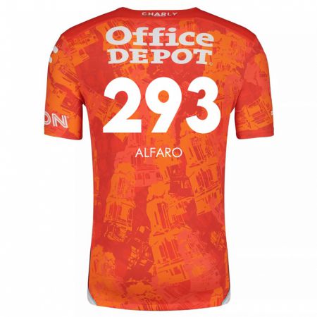 Kandiny Kinderen Cristóbal Alfaro #293 Oranje Wit Uitshirt Uittenue 2024/25 T-Shirt België