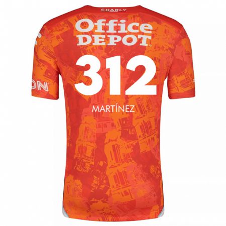 Kandiny Niño Camiseta Ulises Martínez #312 Naranja Blanco 2ª Equipación 2024/25 La Camisa