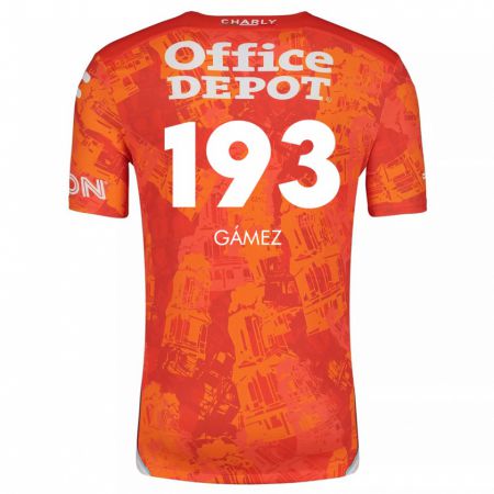 Kandiny Kinderen Juan Gámez #193 Oranje Wit Uitshirt Uittenue 2024/25 T-Shirt België