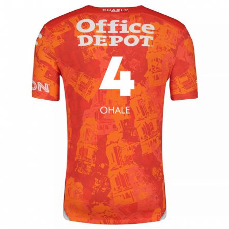 Kandiny Kinderen Osinachi Ohale #4 Oranje Wit Uitshirt Uittenue 2024/25 T-Shirt