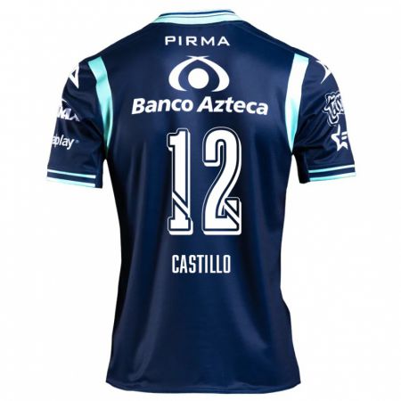 Kandiny Bambino Maglia Raúl Castillo #12 Blu Navy Kit Gara Away 2024/25 Maglietta