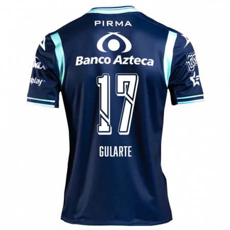 Kandiny Bambino Maglia Emanuel Gularte #17 Blu Navy Kit Gara Away 2024/25 Maglietta