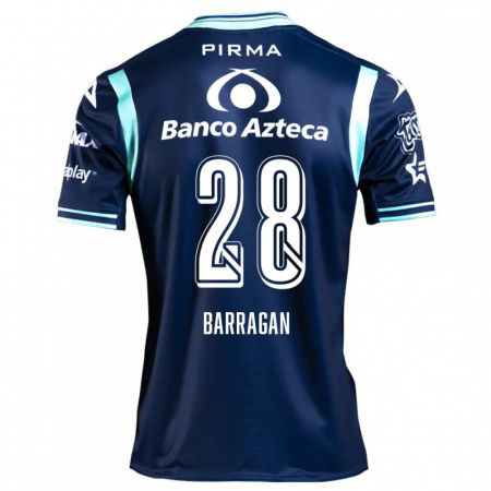 Kandiny Niño Camiseta Martín Barragán #28 Azul Marino 2ª Equipación 2024/25 La Camisa