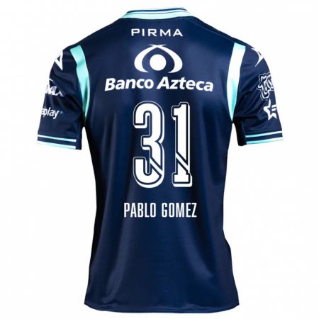 Kandiny Bambino Maglia Juan Pablo Gómez #31 Blu Navy Kit Gara Away 2024/25 Maglietta