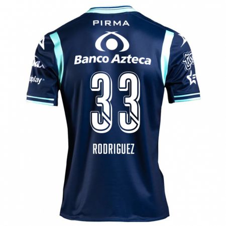 Kandiny Kinderen Jorge Rodríguez #33 Marineblauw Uitshirt Uittenue 2024/25 T-Shirt