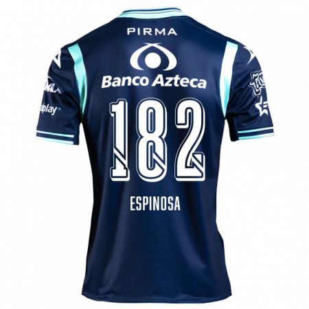 Kandiny Niño Camiseta Daniel Espinosa #182 Azul Marino 2ª Equipación 2024/25 La Camisa