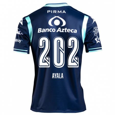 Kandiny Bambino Maglia Diego Ayala #202 Blu Navy Kit Gara Away 2024/25 Maglietta