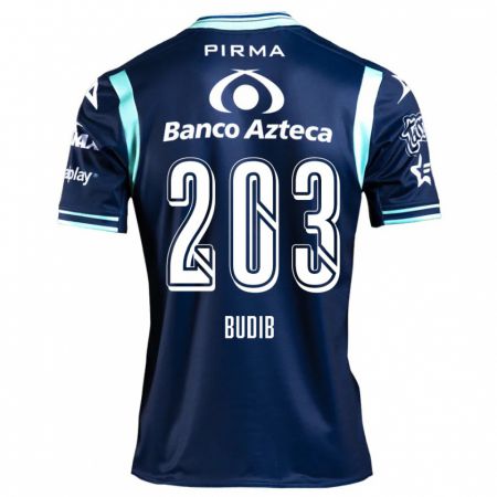 Kandiny Bambino Maglia Pedro Budib #203 Blu Navy Kit Gara Away 2024/25 Maglietta