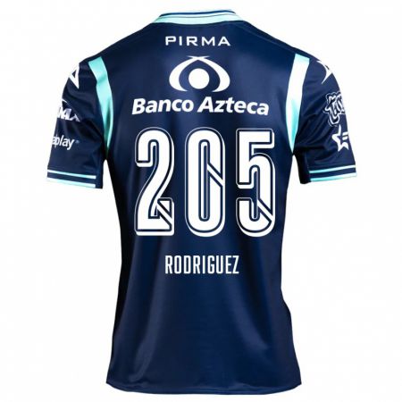 Kandiny Niño Camiseta Alberto Rodríguez #205 Azul Marino 2ª Equipación 2024/25 La Camisa