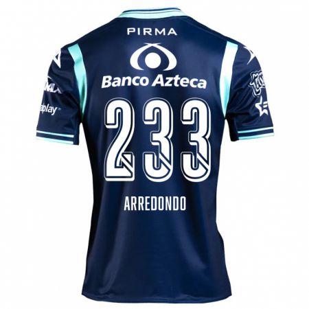 Kandiny Niño Camiseta Ángel Arredondo #233 Azul Marino 2ª Equipación 2024/25 La Camisa