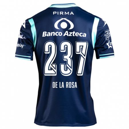 Kandiny Niño Camiseta Álvaro De La Rosa #237 Azul Marino 2ª Equipación 2024/25 La Camisa