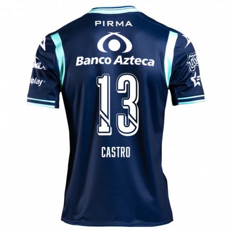 Kandiny Bambino Maglia Mariam Castro #13 Blu Navy Kit Gara Away 2024/25 Maglietta