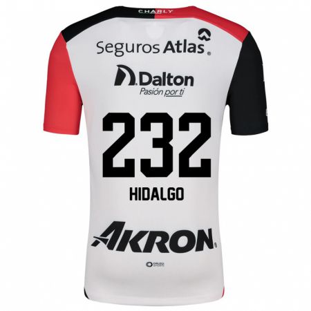 Kandiny Kinderen Óscar Hidalgo #232 Wit Rood Zwart Uitshirt Uittenue 2024/25 T-Shirt België