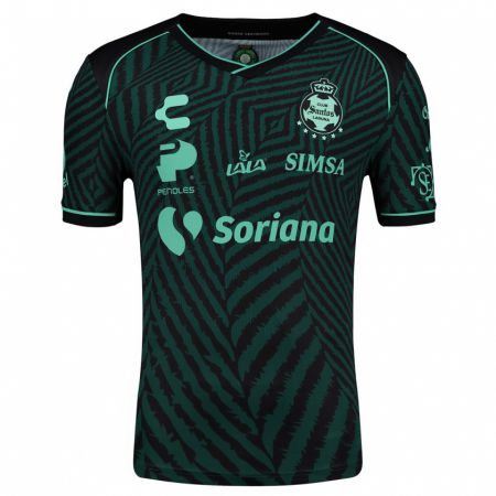 Kandiny Niño Camiseta Luisa De Alba #19 Verde Negro 2ª Equipación 2024/25 La Camisa México