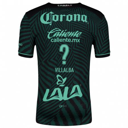 Kandiny Niño Camiseta Fran Villalba #0 Verde Negro 2ª Equipación 2024/25 La Camisa México