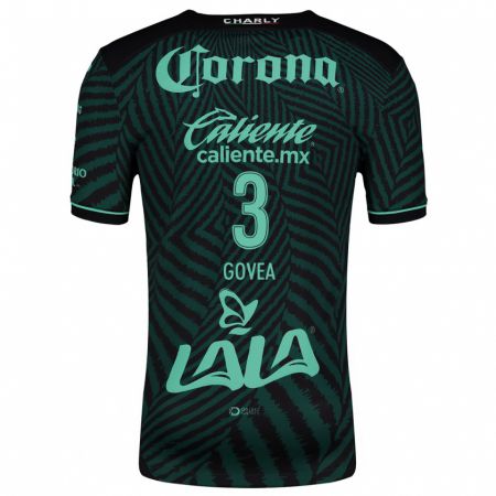 Kandiny Niño Camiseta Ismael Govea #3 Verde Negro 2ª Equipación 2024/25 La Camisa México