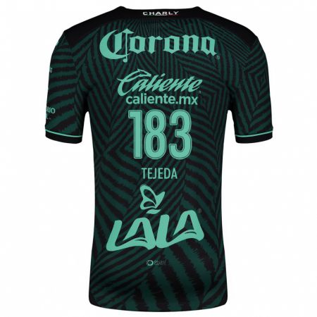 Kandiny Niño Camiseta Juan Tejeda #183 Verde Negro 2ª Equipación 2024/25 La Camisa México