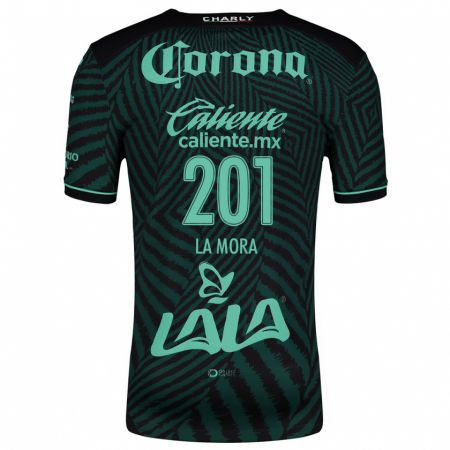 Kandiny Niño Camiseta Luis De La Mora #201 Verde Negro 2ª Equipación 2024/25 La Camisa