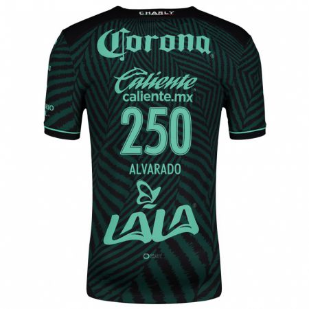 Kandiny Niño Camiseta Edwin Alvarado #250 Verde Negro 2ª Equipación 2024/25 La Camisa