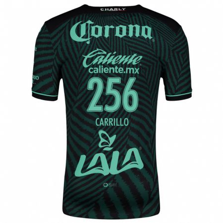 Kandiny Niño Camiseta Stéphano Carrillo #256 Verde Negro 2ª Equipación 2024/25 La Camisa